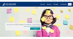 Desktop Screenshot of lakeareabank.com
